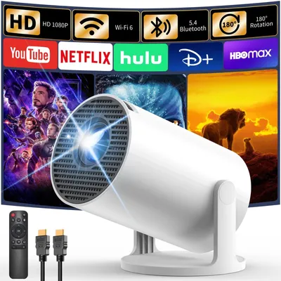 Obrázek produktu pro Mini projektor - Full HD 1080p - Android TV 13.0 - Bílý