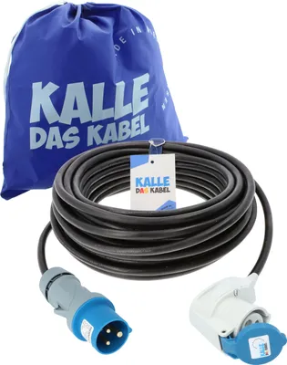 Produktbild von Kalle Verlängerungskabel CEE 230V 16A 2,5mm² Winkel Kompakt IP44 30 Meter