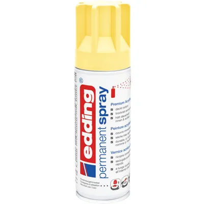 Obrázok produktu pre edding® Permanentná farba v spreji pastelová žltá matná 200 ml