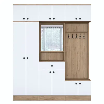 Obrázek produktu pro Skye Decor, EA104 - 2421, Předsíňový stolek, Nussbaum, 100% MELAMINBESCHICHTETE SPANPLATTEN, 179,6 x 37,5 x 226,4 cm