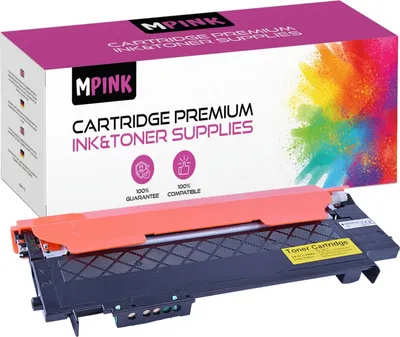 A toner cartridge and its packaging are displayed against a white background.