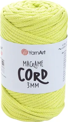 Produktbild von Yarn Art Macrame Cord 3 mm 85 m 755 Light Green Schnur