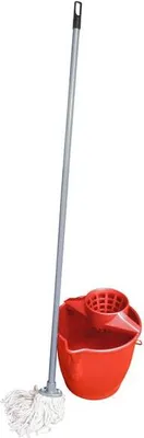 Obrázek produktu pro Set provázkový mop a kbelík se ždímadlem, objem 10 l, 27 x 26 cm