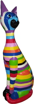 Produktbild von Abstrakte Figur Figuren Abstrakt Statuen Skulptur designer Loft bunte Skulpturen