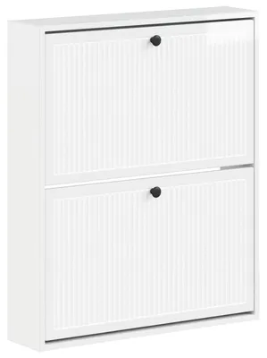 Produktbild von vidaXL Wandmontierter Schuhschrank EDE 71 x 17 x 86 cm Holzwerkstoff