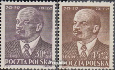 Produktbild von Briefmarken Polen 1952 Mi 781-782 (kompl.Ausg.) postfrisch Polnisch sowjetische Freundschaft