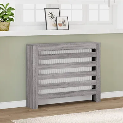 Produktbild von "2026 Promotion" Heizkörperverkleidung Grau Sonoma 104x20x82 cm Holzwerkstoff - Klima- & Heizgeräte Zubehör CC31118