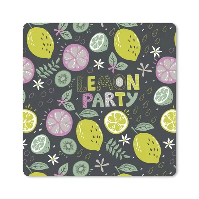 Produktbild von MuchoWow® Mauspad Mousepad Sommer - Zitate - Zitronen 30x30 cm - Mousepads - Maus Mat - Pad - Mausunterlage - Gaming