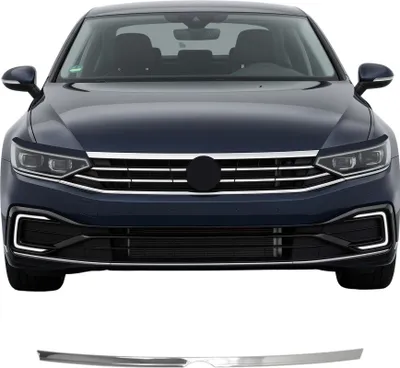 Image de Baguette supérieur de Grille de Calandre pour VW Passat B8 2015-22 Inox Chromé