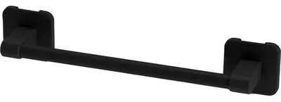 Obrázok produktu pre Čierny nástenný držiak na uteráky, 40 cm, samolepiaci, do kúpeľne, spálne, kuchyne
