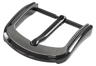 Gürtelschnalle / Gürtelschließe 40mm Metall, anthrazit, Var. E