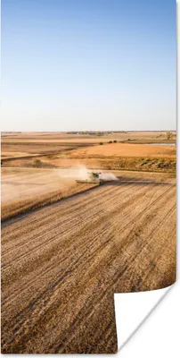 Produktbild von MuchoWow® Poster Feld - Bauernhof - Traktor - Landwirt - Landleben 20x40 cm - Plakat - Foto