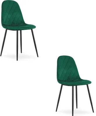 Immagine prodotto di Sedia ASTI - velluto verde scuro x 2