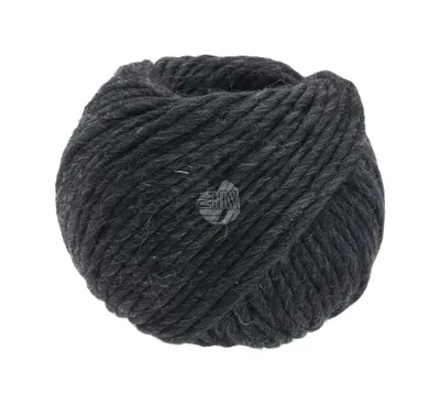 Produktbild von Lana Grossa PER LEI 50 g klassisches Merino-Dochtgarn aus 100 % Merino-Schurwolle (GOTS ) 60 m Farbe 009 - Anthrazit