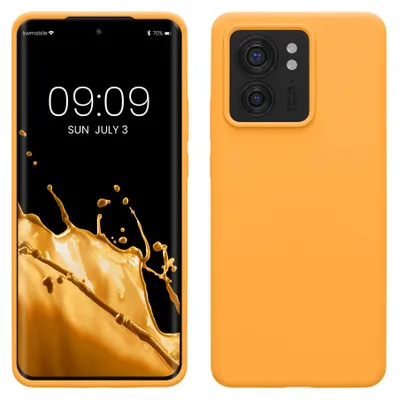 Produktbild von kwmobile Handyhülle für Motorola Edge 40 Hülle - Case Silikon - Kabelloses Laden - Schutzhülle Cover in Fruity Orange
