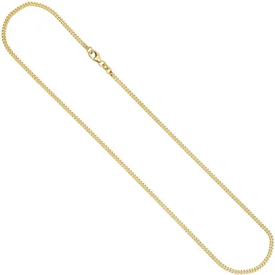 Immagine prodotto di Catena in oro da 2,6 mm, modello "panzerkette", oro giallo 333, unisex, lunghezza 60 cm