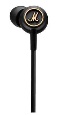 Zdjęcie produktu dla Marshall MODEEQBLACK&BRASS Mode Eq Przewodowe słuchawki douszne z mikrofonem i pilotem Jack 3,5 mm Czarne