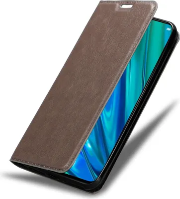 Produktbild von Cadorabo Hülle für Realme 5 PRO / Realme Q Schutz Hülle in Braun Handyhülle Etui Case Cover Magnetverschluss