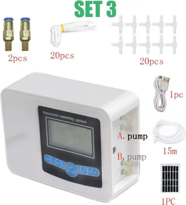 Obrázok produktu pre Automatický solárny zavlažovač Inteligentný časovač zavlažovania, sada 3
