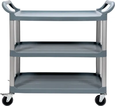 Obrázok produktu pre Servírovací vozík, kuchynský vozík, upratovací vozík 3 police 1040x510x980mm Hliník/PP