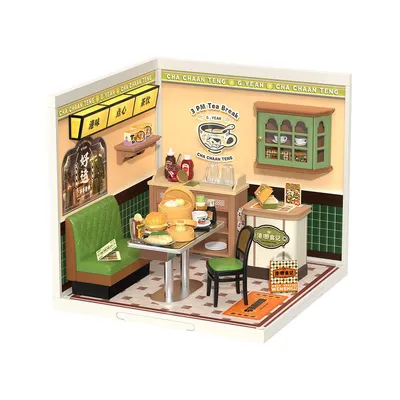 Zdjęcie produktu dla ROBOTIME DW021, Miniaturowy domek DIY, Chłopak, dziewczyna, 14 lat(a), Dorosły/Dziecko, Wielobarwny, 114 szt.