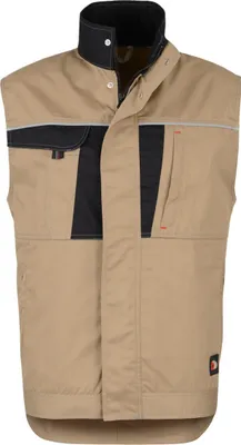 Produktbild von beb HANDWERK Herren Weste INFLAME Polyestermix Sand/Schwarz 64