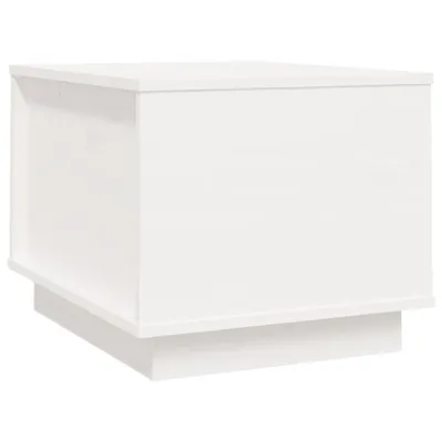 Zdjęcie produktu dla vidaXL Stolik kawowy biały 40x50x35 cm lite drewno sosnowe
