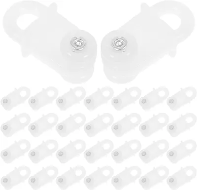 Imagen del producto de Juego de deslizadores para rieles de cortinas, 100 unidades, 2,3 x 1 x 1 cm, para cortinas