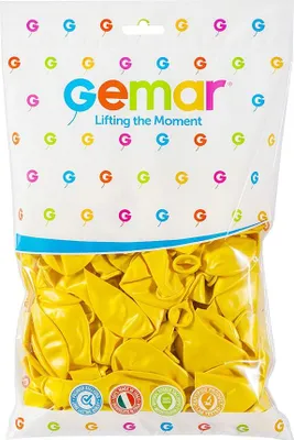 Zdjęcie produktu dla Balony metaliczne Żółte, GM110, 30 cm, 100 szt.