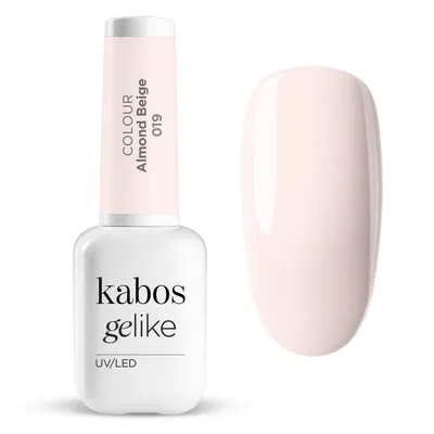 Zdjęcie produktu dla Kabos UV Lakier hybrydowy Hybrid Gelike 019 Almond Beige 8ml