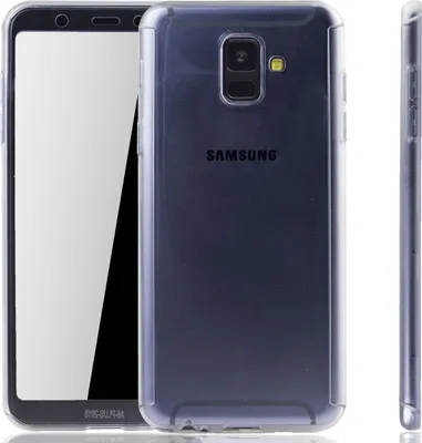 Produktbild von Handyhülle Schutzhülle für Samsung Galaxy A6 (2018) Full Case Cover Displayschutz 360 Transparent