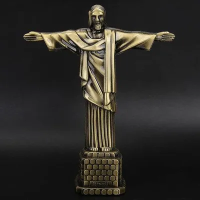 Produktbild von Jesusfigur Metall Modell Vintage Stil Dekoration