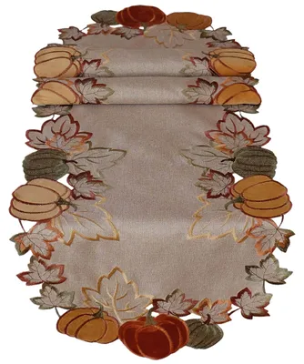 Productafbeelding van Herfsttafelkleed, 40 x 140 cm, rechthoekig, elegant, met pompoenmotief