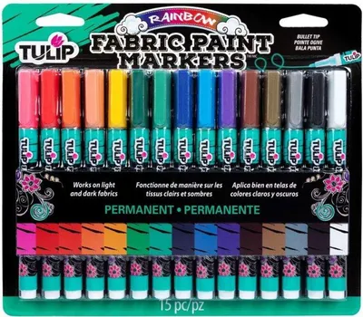 Zdjęcie produktu dla Tulip | Markery do tkanin, kryjące, 15 szt.