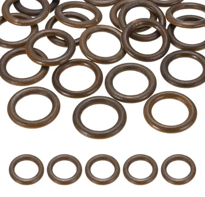 Image de Lot de 30 anneaux en bois naturel pour projets de bricolage