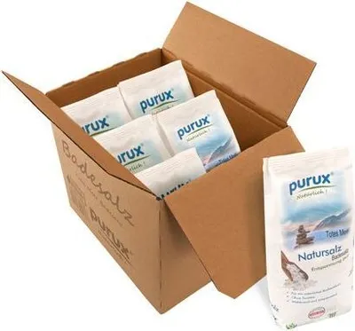 Produktbild von Totes Meer Salz Badesalz Naturweiß ( 6x1kg Beutel ) nachhaltig verpackt