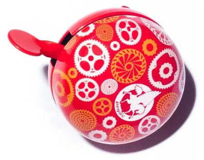 Produktbild von Fahrradklingel, Pegas Ding-Dong, 60 mm, Rot