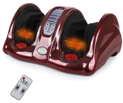 Produktbild von 40W Shiatsu Fußmassagegerät – Elektrisches Fuß- und Beinmassagegerät, 3 Massagemodi, Wärmefunktion, Entspannung vor dem Schlafengehen