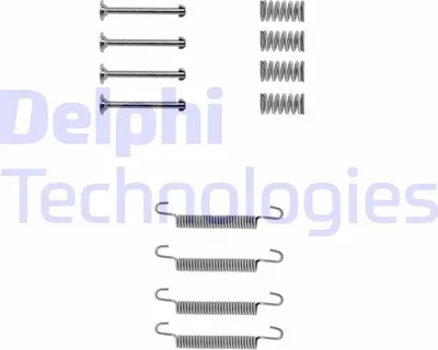 Produktbild von Zubehörsatz Feststellbremsbacken DELPHI hinten für OPEL Omega B Limousine (V94) Calibra A (C89) Omega B Caravan (V94) Vectra A Limousine (J89)