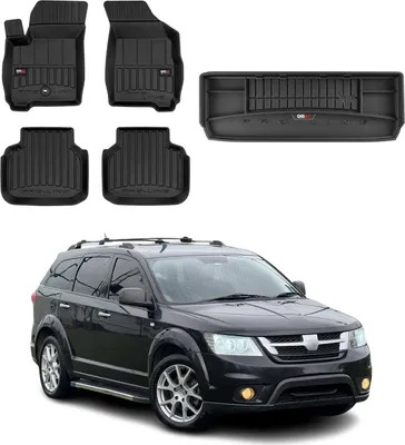 Obrázek produktu pro Sada podlahových rohoží a kufru pro Fiat Freemont 2011-2015 TPE černá