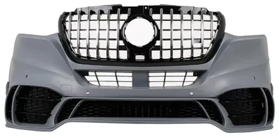 Imagen del producto de Paragolpes delantero con rejilla para Mercedes Sprinter W907 W910, modelos 2019-2024, diseño GT.