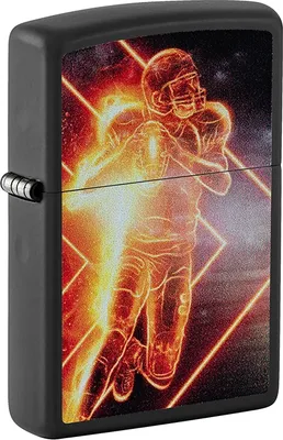 Obrázek produktu pro Benzínový zapalovač Zippo Football Player Design, odolný proti větru, USA