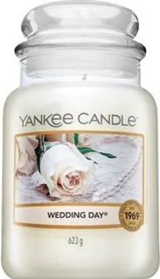 Produktbild von Yankee Candle Duftkerze Large Jar 623g Wedding Day, Weiß, Glas, Paraffinwachs, Baumwolle/Naturfaser, wiederverschließbar, 110-150h Brenndauer
