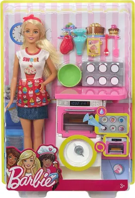 Image de Barbie "Cooking & Baking" Poupée boulangère & set de jeu