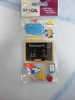 Produktbild von Heyda 203780662 Stick-On's-Mix "Schule" 7,5 x 16,5 cm
