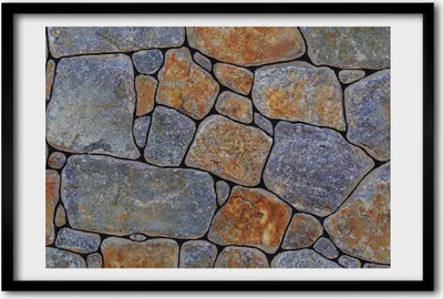 Produktbild von Bild 60x40 MDF-Rahmen, Wandkunst Steine