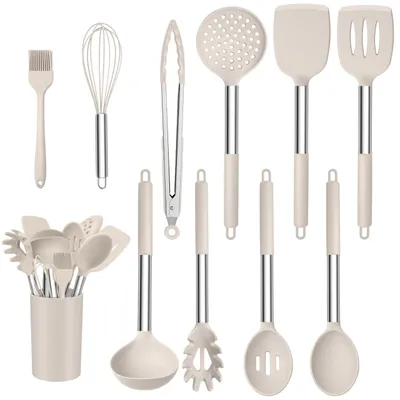Produktbild von 11-teiliges Küchenwerkzeug Set - Khaki
