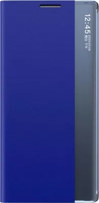 Zdjęcie produktu dla New Sleep Case etui do Samsung Galaxy A14 pokrowiec z klapką podstawka niebieskie