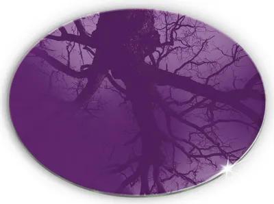 Produktbild von Glas Grabkerzen Untersetzer Motiv Gummifüße - 40 cm - Violette Farbe