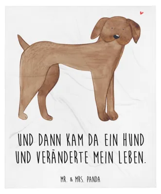 Produktbild von Mr. & Mrs. Panda Kuscheldecke Hund Dogge - Weiß - Geschenk, Decke, Süß, Sofaüberwurf, Deutsche, Herz, Hunde, Sprüche, Plaid, Tagesdecke, Bettdecke